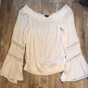 XOXO White Flowy Top